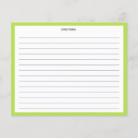 Avocado en Lemon, Citrus Kitchen Recipe Card (Achterkant)