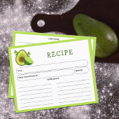 Avocado en Lemon, Citrus Kitchen Recipe Card