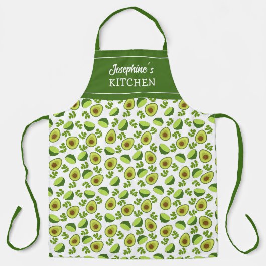 Avocado en luiers, Custom Kitchen Fruit Unisex Schort (Voorkant)