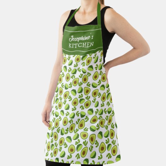 Avocado en luiers, Custom Kitchen Fruit Unisex Schort (Insitu)