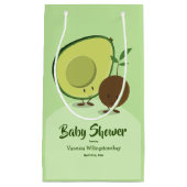 Avocado en Pit Cartoon Karakter Baby shower Klein Cadeauzakje (Voorkant)