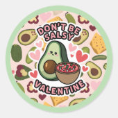 Avocado en Salsa Sticker (Voorkant)
