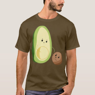 Avocado en zijn zaad t-shirt
