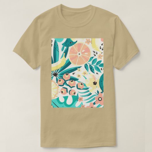 Avocado Exotic Pattern Style T-shirt (Design voorkant)
