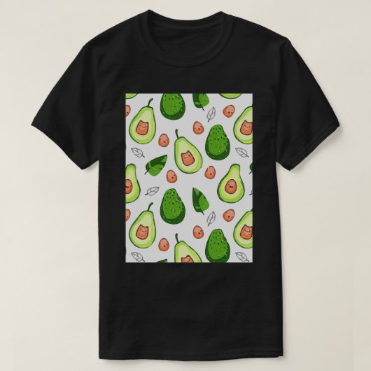 Avocado Exotic Style Leaves T-shirt (Design voorkant)