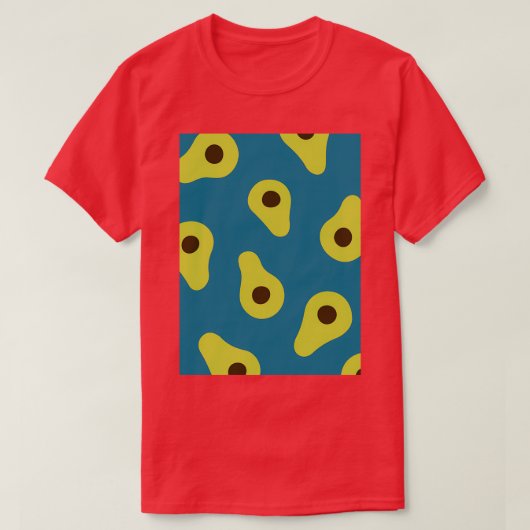 Avocado Exotic Subtle Leaves T-shirt (Design voorkant)