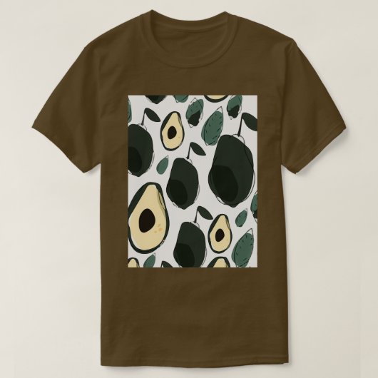 Avocado Exotic Tropic Beauful T-shirt (Design voorkant)
