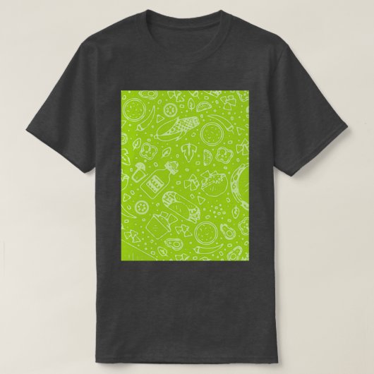 Avocado Exotic Tropic Illustration T-shirt (Design voorkant)