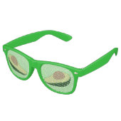 Avocado Eyes Funny Food Shades Retro Zonnebril (Gekanteld)