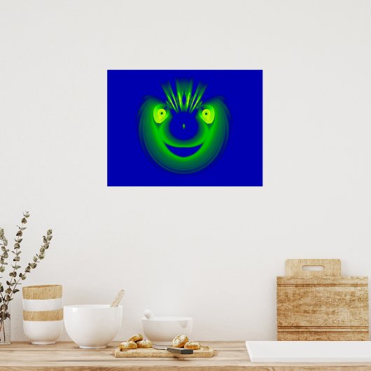 Avocado Face Poster (Keuken)