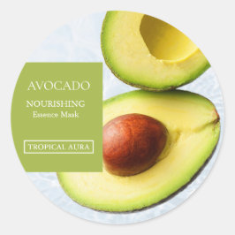 Avocado Facial Mask Label