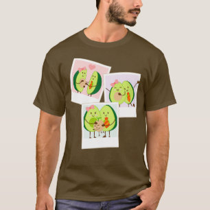 avocado familie avocado houdt van schattige avocad t-shirt