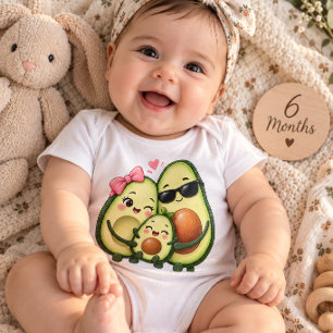 Avocado Familie Baby Bodysuit – Schattige Moeder V