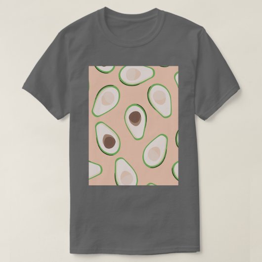 Avocado Fashionable Fruit Style T-shirt (Design voorkant)