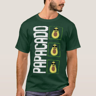 Avocado Father Papacado Sunbribril Mustache New Da T-shirt