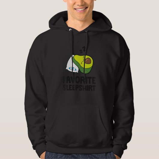Avocado Favorite Sleep  Avocado Pajama Hoodie (Voorkant)