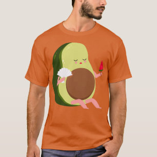 Avocado Feeling Hot en eet watermeloen T-shirt
