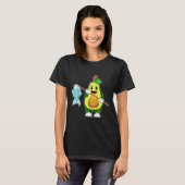 Avocado Fisher Gevist rod Gevist T-shirt (Voorkant volledig)