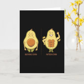 Avocado Fitness Kaart (Gele Bloem)