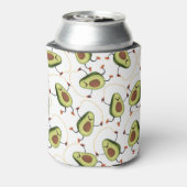 Avocado Fitness: Schattige  patroon Blikjeskoeler (Blikje Achterkant)