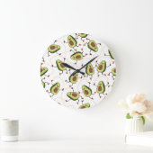 Avocado Fitness: Schattige  patroon Grote Klok (Huis)