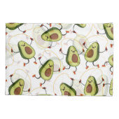 Avocado Fitness: Schattige  patroon Kussensloop (Achterkant)