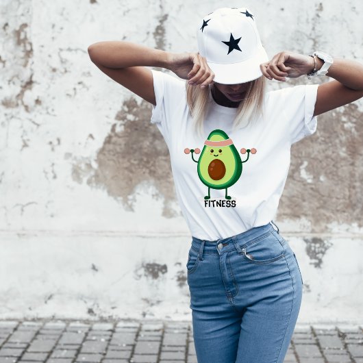 Avocado Fitness T-Shirt voor vrouwen
