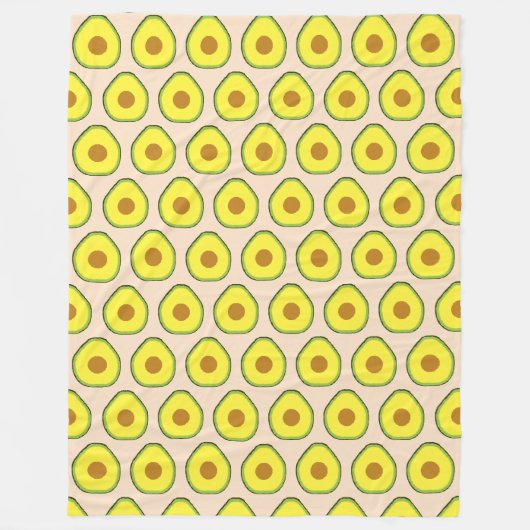 Avocado Fleece Deken (Voorkant)