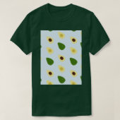 Avocado Floral Fruits T-shirt (Design voorkant)