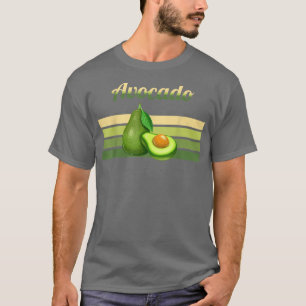 Avocado Fresh Retro Vegan Vegetarian Plant Gi T-shirt