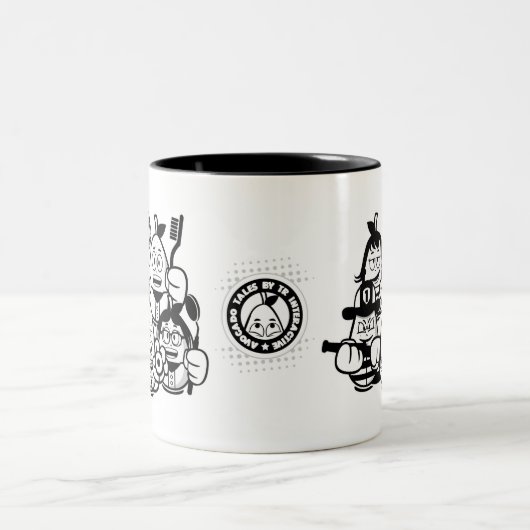 Avocado friends tweekleurige koffiemok (Center)