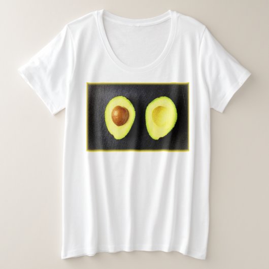 "Avocado Fruit" Cute Photo. Bestel nu Grote Maat T-shirt (Design voorkant)