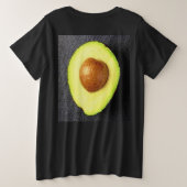 "Avocado Fruit" Cute Photo. Bestel nu Grote Maat T-shirt (Design achterkant)