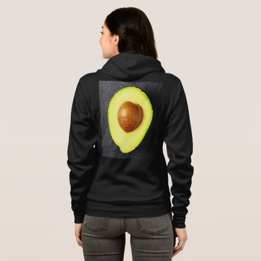 "Avocado Fruit" Cute Photo. Bestel nu Hoodie (Achterkant volledig)