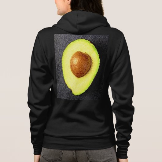 "Avocado Fruit" Cute Photo. Bestel nu Hoodie (Achterkant)