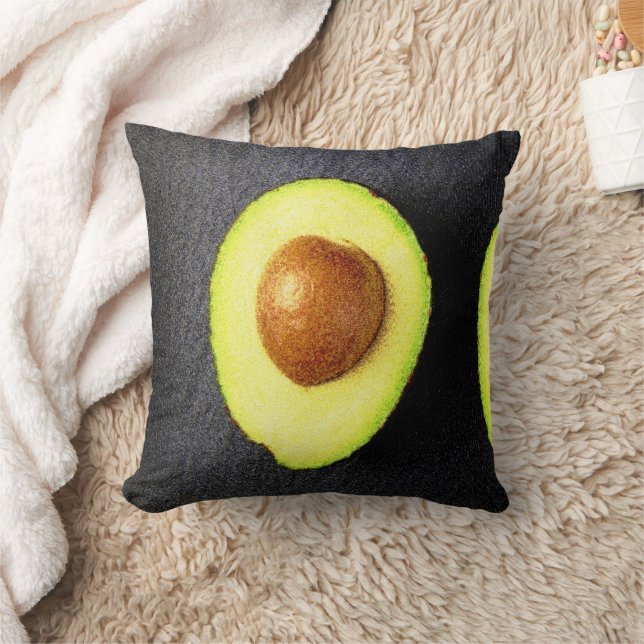 "Avocado Fruit" Cute Photo. Bestel nu Kussen (Deken)