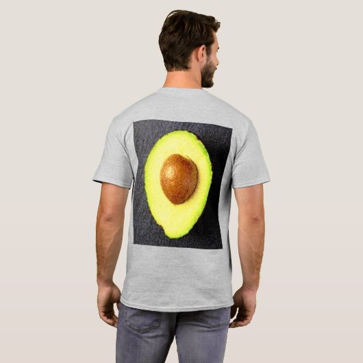 "Avocado Fruit" Cute Photo. Bestel nu T-shirt (Achterkant volledig)