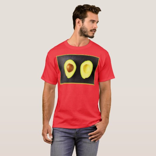 "Avocado Fruit" Cute Photo. Bestel nu T-shirt (Voorkant volledig)
