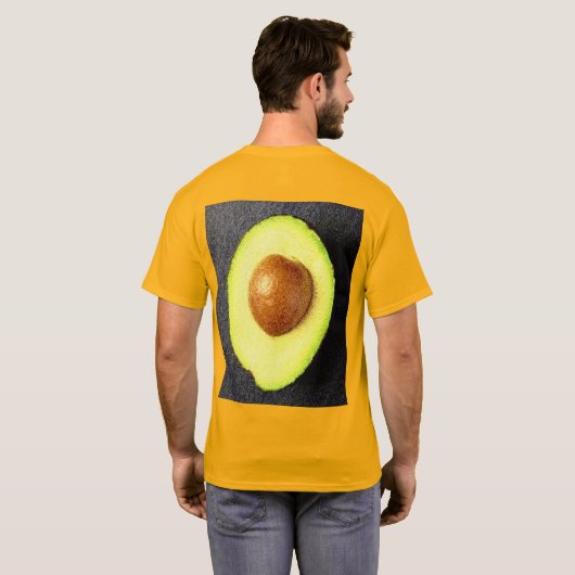 "Avocado Fruit" Cute Photo. Bestel nu T-shirt (Achterkant volledig)
