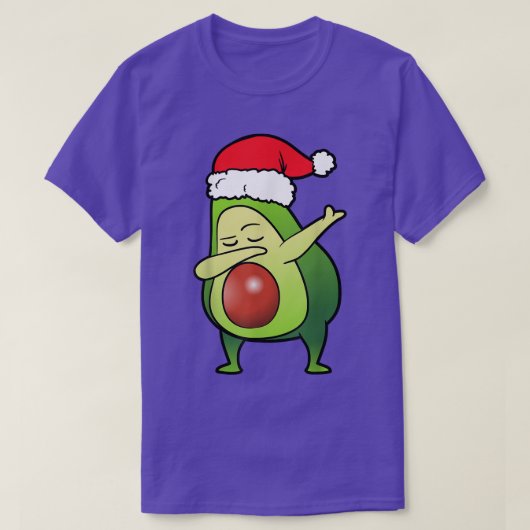 Avocado Fruit Dabbing Dab dansende kerst T-shirt (Design voorkant)