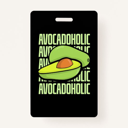 Avocado Fruit Food Badge (Voorkant)