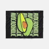 Avocado Fruit Food Fleece Deken (Voorkant (Horizontaal))