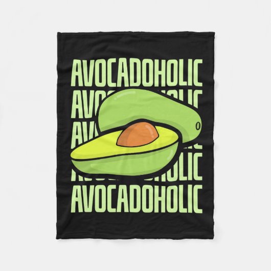 Avocado Fruit Food Fleece Deken (Voorkant)