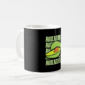 Avocado Fruit Food Koffiemok (Voorkant links)