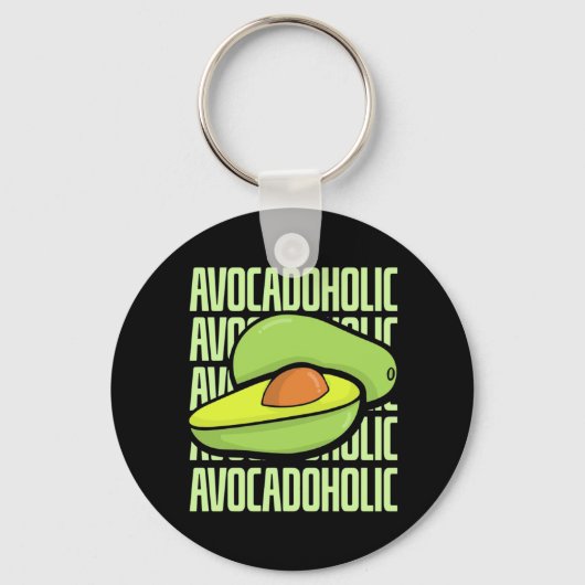 Avocado Fruit Food Sleutelhanger (Voorkant)