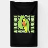 Avocado Fruit Food Spandoek (Verticaal)