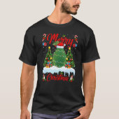 Avocado Fruit Lights Xmas Tree Santa Avocado Chris T-shirt (Voorkant)