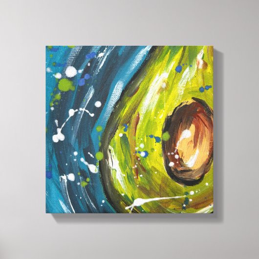 Avocado Fruit Muurkunst Canvas Afdruk (Voorkant)