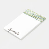 Avocado Fruit Patroon  Post-it® Notes (Schuin)