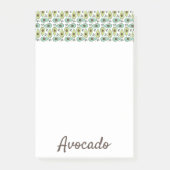 Avocado Fruit Patroon Post-it® Notes (Voorkant)